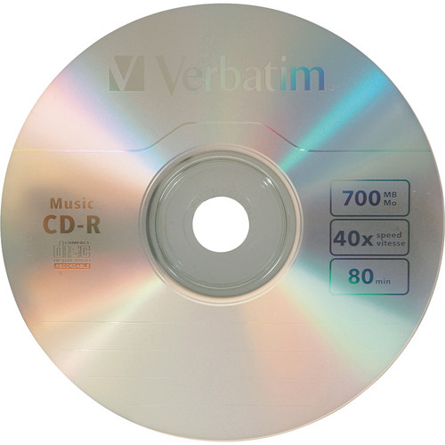 Verbatim Music CD-R 700MB Recordable Compact Disc (Spindle Pack of 25)