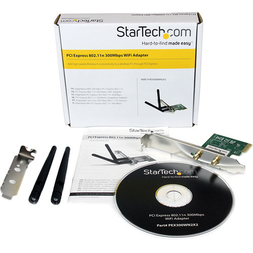StarTech 300 Mb/s PCIe 802.11 b/g/n Wireless Network Adapter