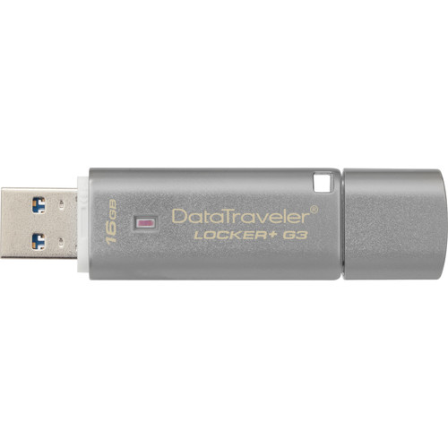 Kingston 16GB DataTraveler Locker+ G3 USB 3.0 Type-A Flash Drive
