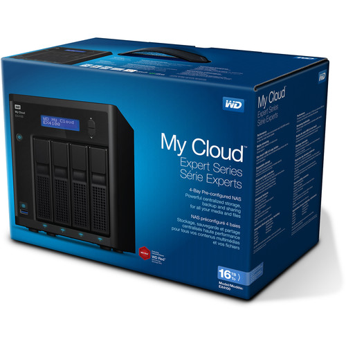 WD My Cloud Expert Series 16TB EX4100 4-Bay NAS Server (4 x 4TB)