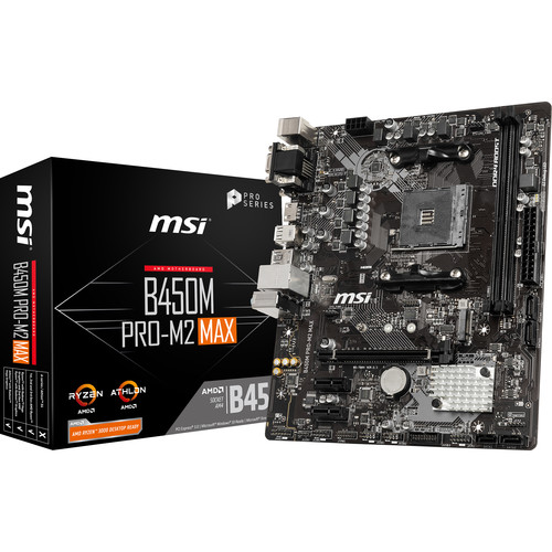 MSI B450M PRO-M2 MAX AM4 Micro-ATX Motherboard
