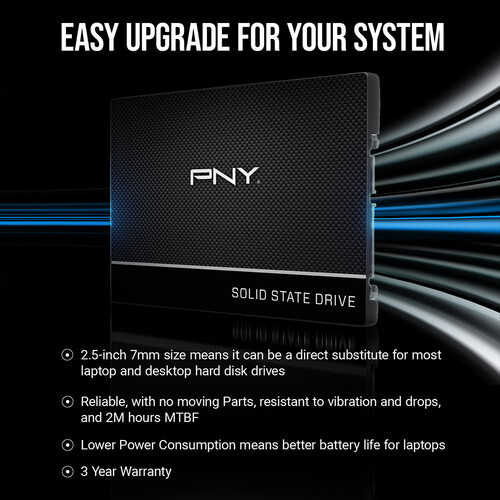 PNY Technologies 500GB CS900 SATA III 2.5