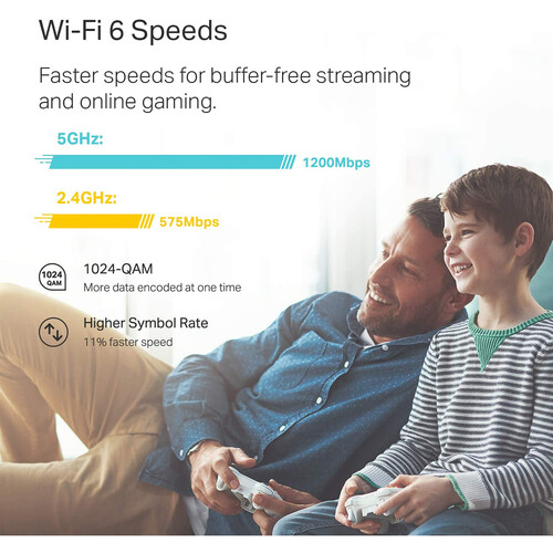 TP-Link Deco X20 AX1800 Wireless Dual-Band Gigabit Mesh Wi-Fi System (3-Pack)