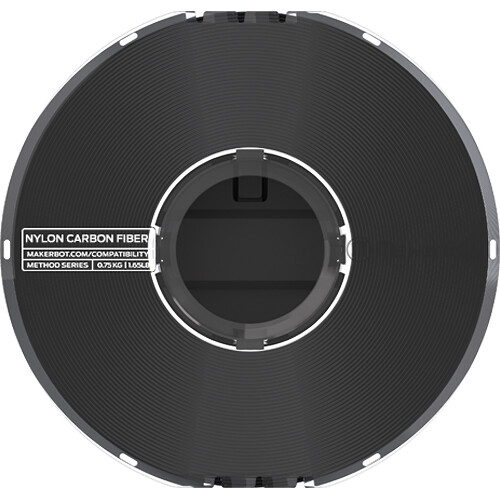 MakerBot 1.75mm Nylon Carbon Fiber Filament (.5kg, Black)