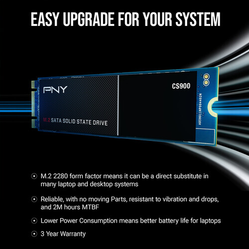 PNY Technologies CS900 500GB M.2 SATA III SSD