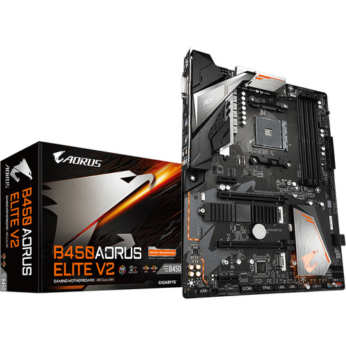 Gigabyte B450 AORUS Elite V2 AM4 ATX Motherboard