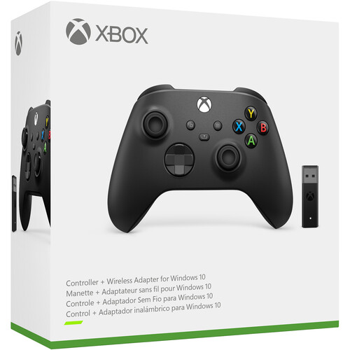 Microsoft Xbox Wireless Controller + Wireless Adapter Bundle for Windows 10
