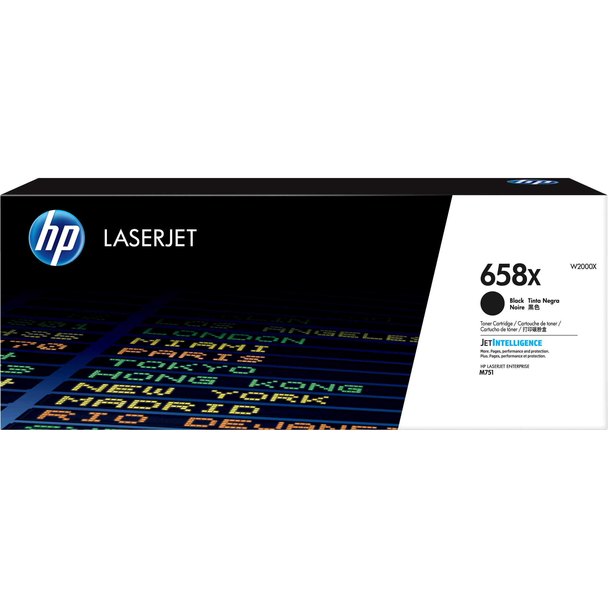 HP 658X High-Yield Black LaserJet Toner Cartridge