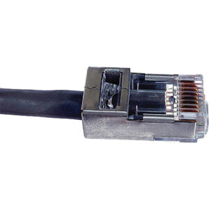 Platinum Tools Shielded EZ-RJ45 Connectors for CAT5e & CAT6 with Internal Ground (Clamshell Packaging, 50-Pieces)