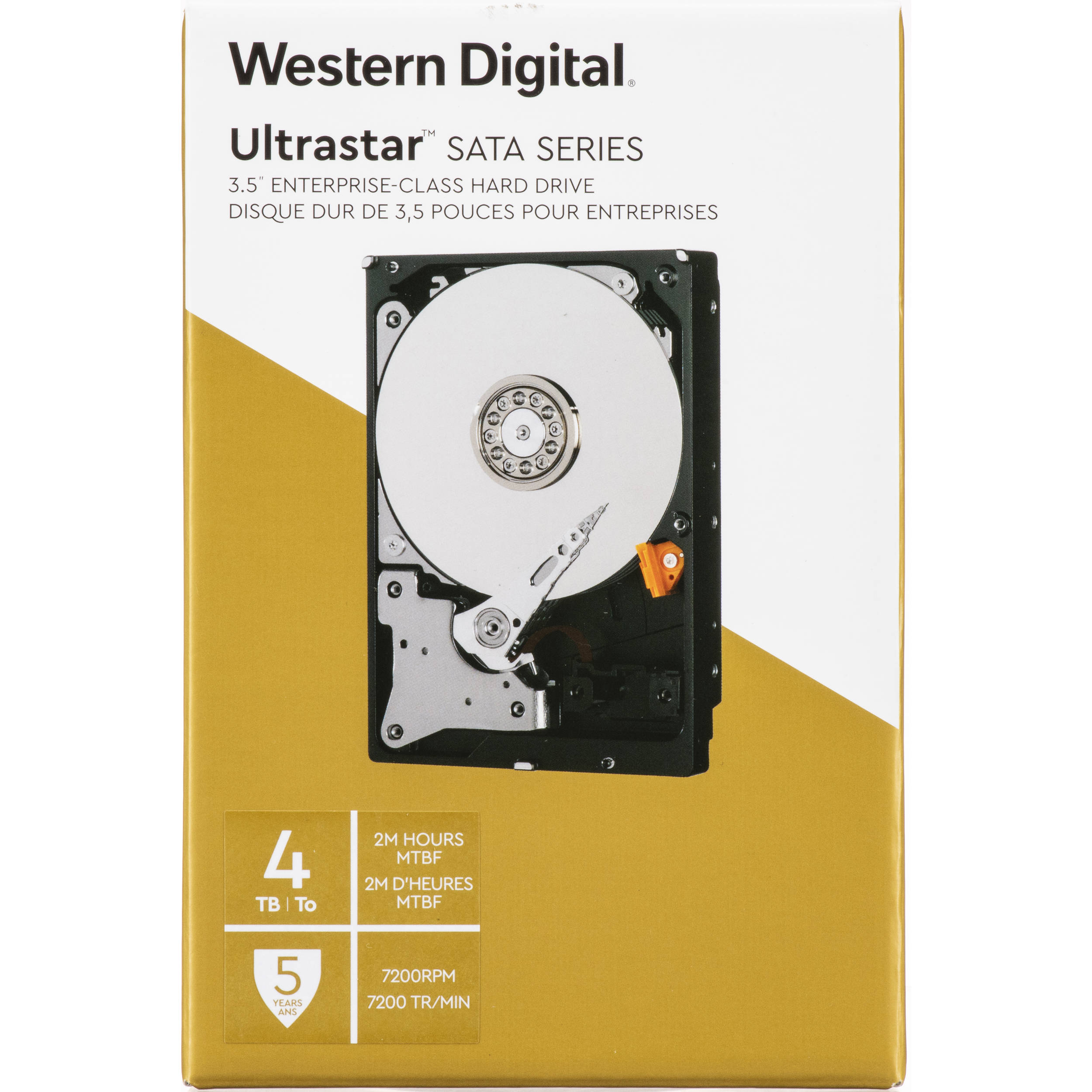 WD 4TB Ultrastar 7200 rpm SATA 3.5" Internal Data Center HDD (Retail)